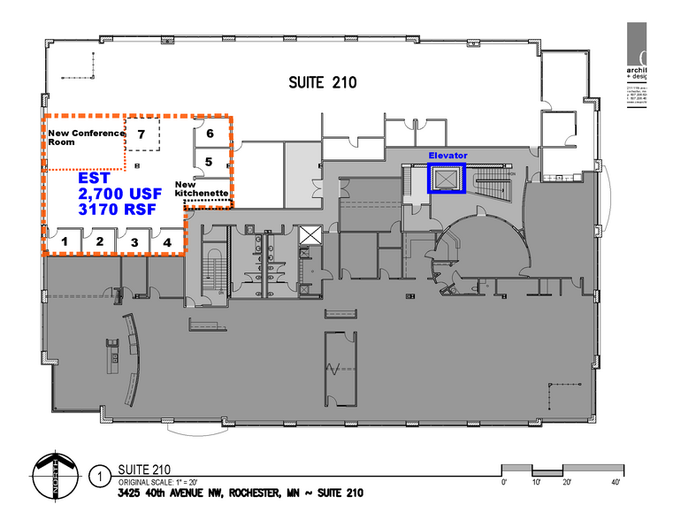 3425 40th Ave NW, Rochester, MN for lease - Floor Plan - Image 2 of 12