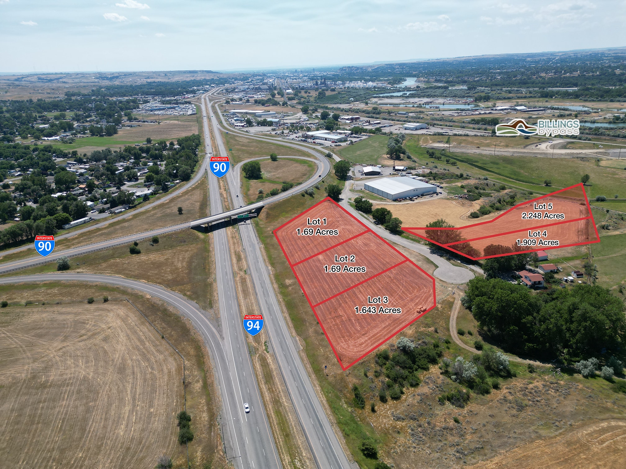 3333 N Frontage Rd, Billings, MT for sale Aerial- Image 1 of 6