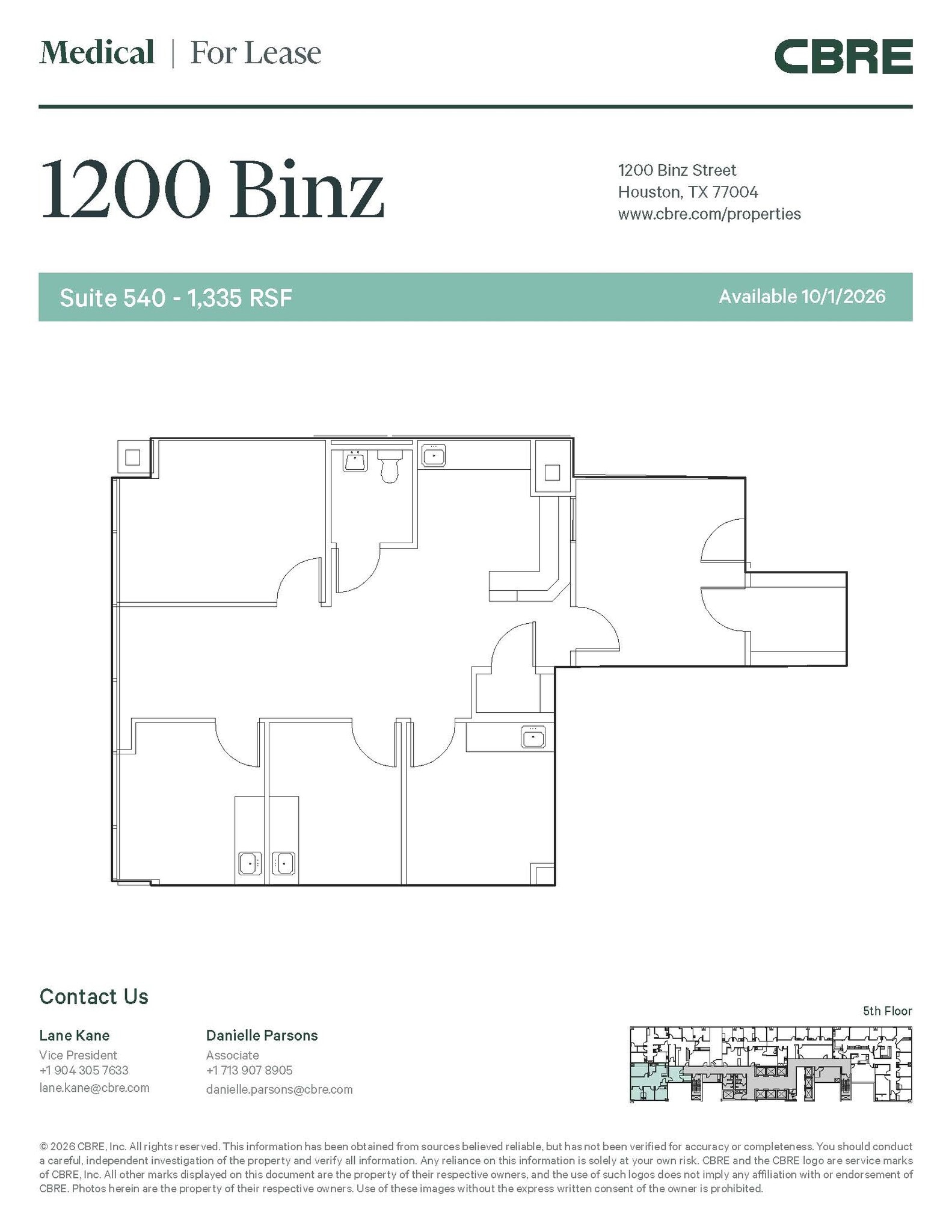 1200 Binz St, Houston, TX à louer Photo intérieure- Image 1 de 1