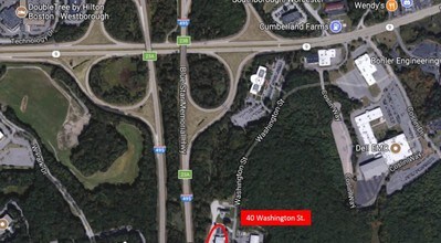 40 Washington St, Wellesley, MA - AÉRIEN  Vue de la carte