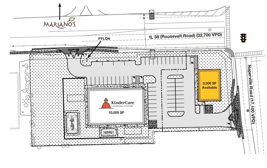 250 E Roosevelt Rd, Wheaton, IL for lease - Site Plan - Image 3 of 4