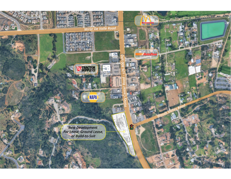 27326 Valley Center Rd, Valley Center, CA for lease - Aerial - Image 2 of 3