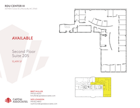 2121 RDU Center Dr, Morrisville, NC à louer Plan d  tage- Image 1 de 1