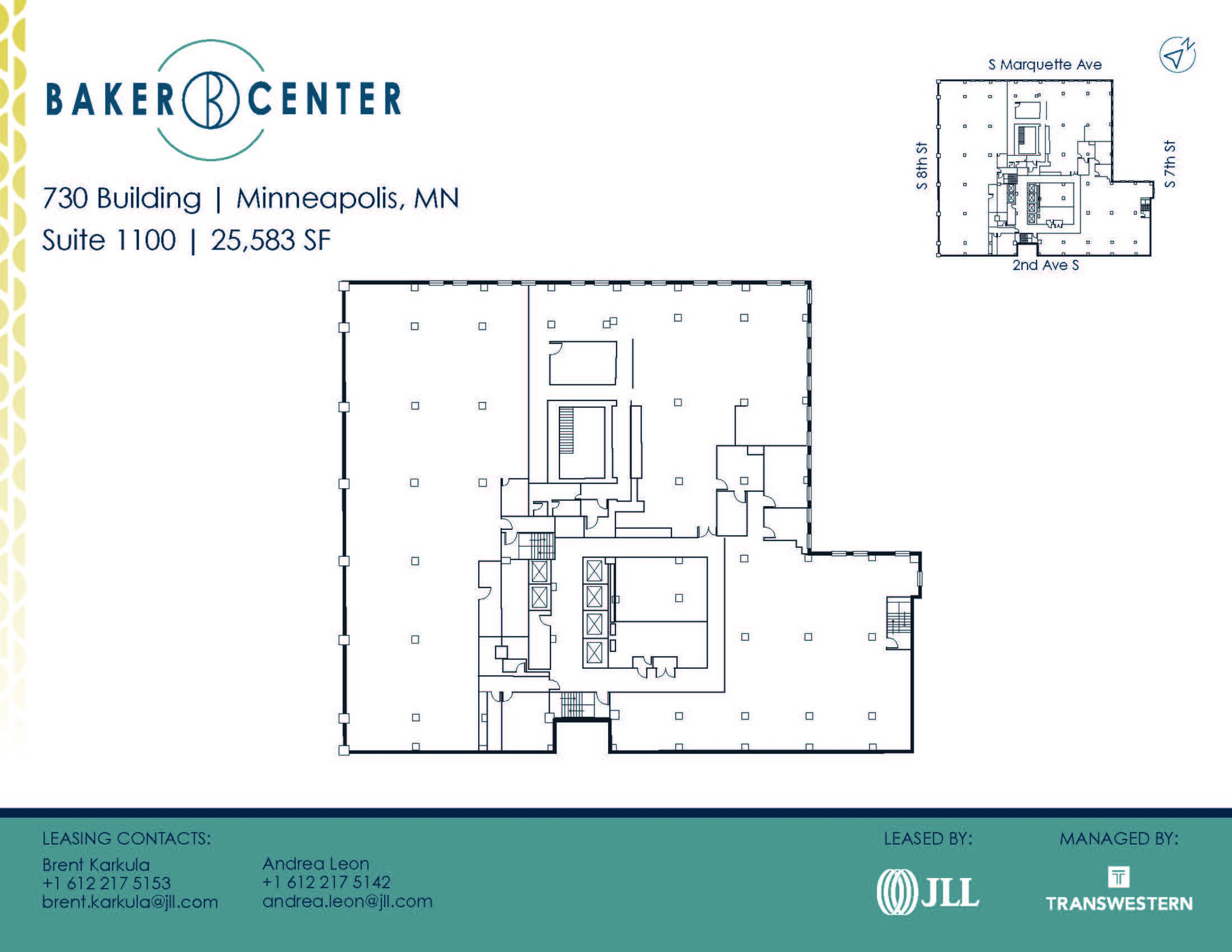 733 Marquette Ave, Minneapolis, MN à louer Plan d’étage- Image 1 de 1