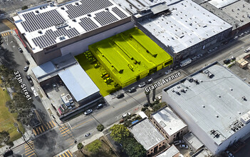 3716-3724 S Grand Ave, Los Angeles, CA - aerial  map view