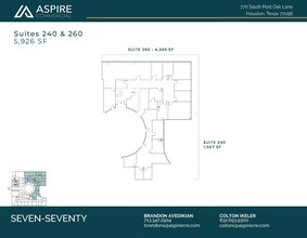 770 S Post Oak Ln, Houston, TX à louer Plan d’étage- Image 2 de 2