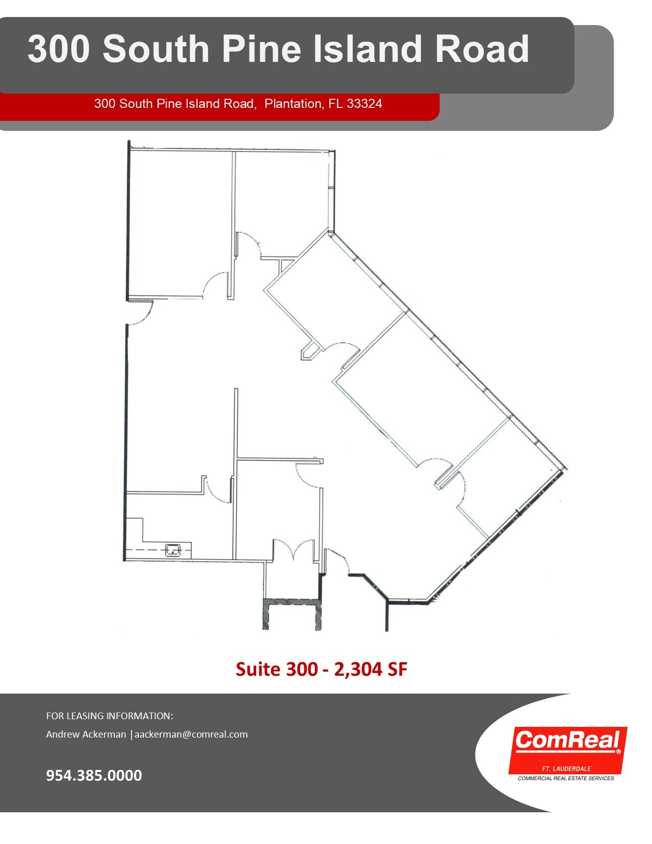 300 S Pine Island Rd, Plantation, FL à louer Plan d  tage- Image 1 de 1