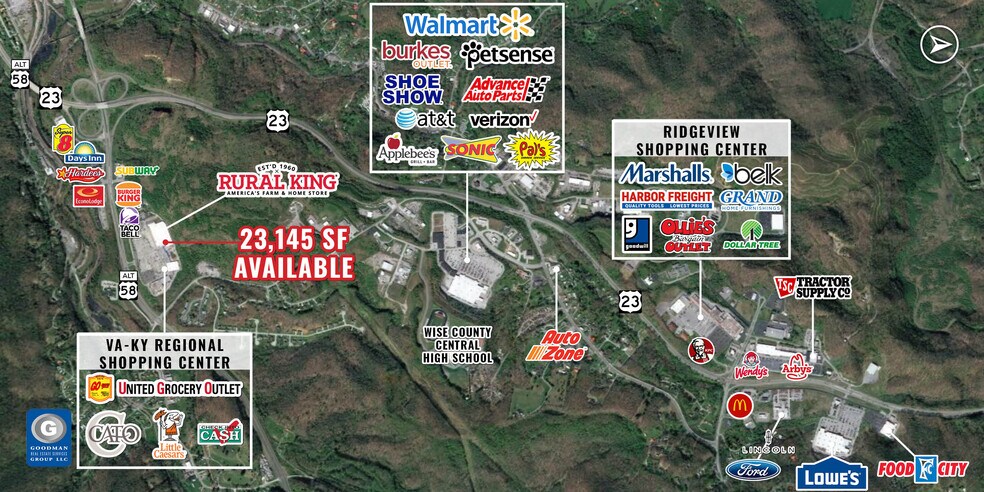 640-700 Hwy 58 E, Norton, VA à louer - Photo du bâtiment - Image 2 de 4