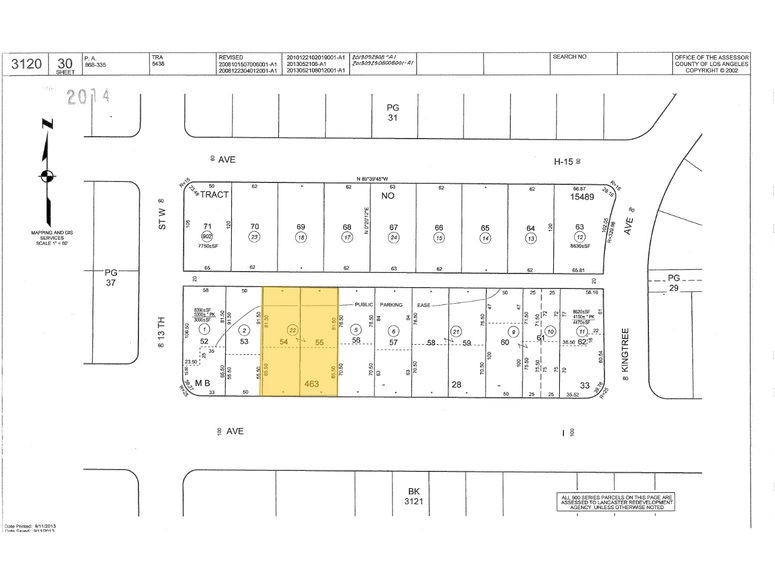 1243 W Avenue I, Lancaster, CA à vendre - Plan cadastral - Image 2 de 2