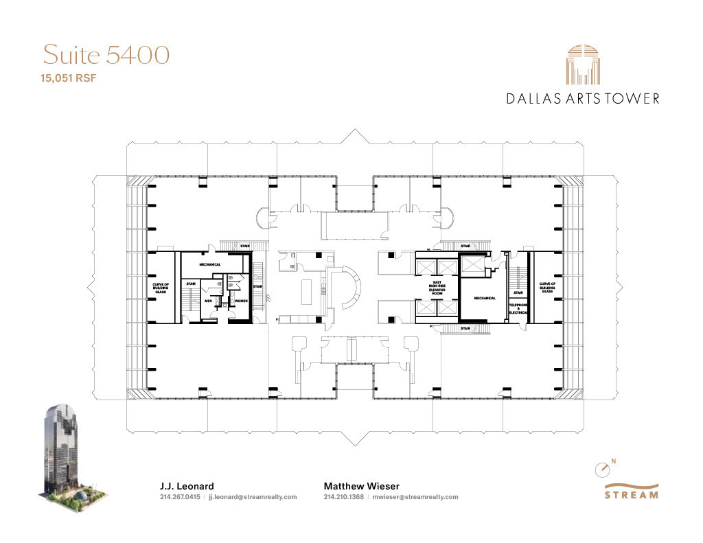 2200 Ross Ave, Dallas, TX à louer Plan d  tage- Image 1 de 1