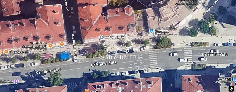 63 Cours Emile Zola, Villeurbanne à louer - Aérien - Image 3 de 4