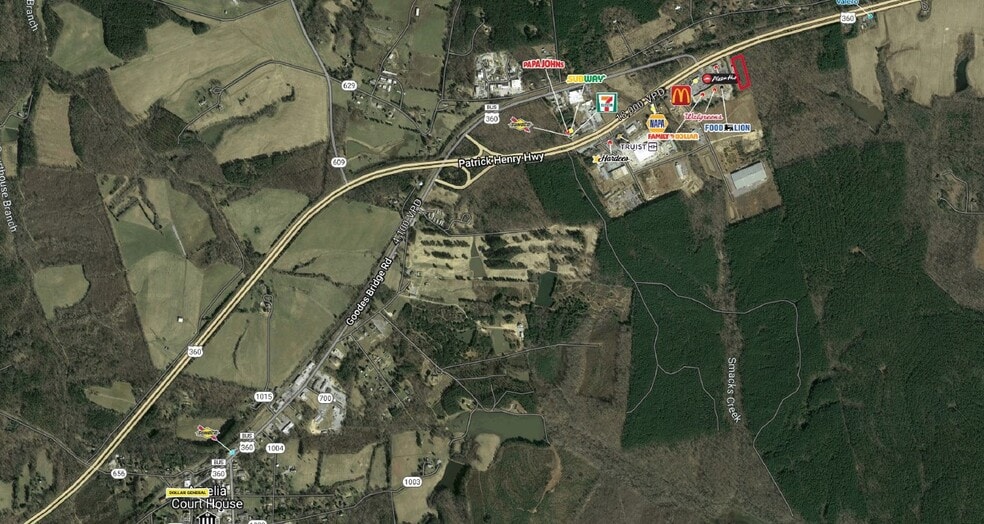 Patrick Henry (US Rte 360) Hwy, Amelia Court House, VA for sale - Aerial - Image 3 of 3