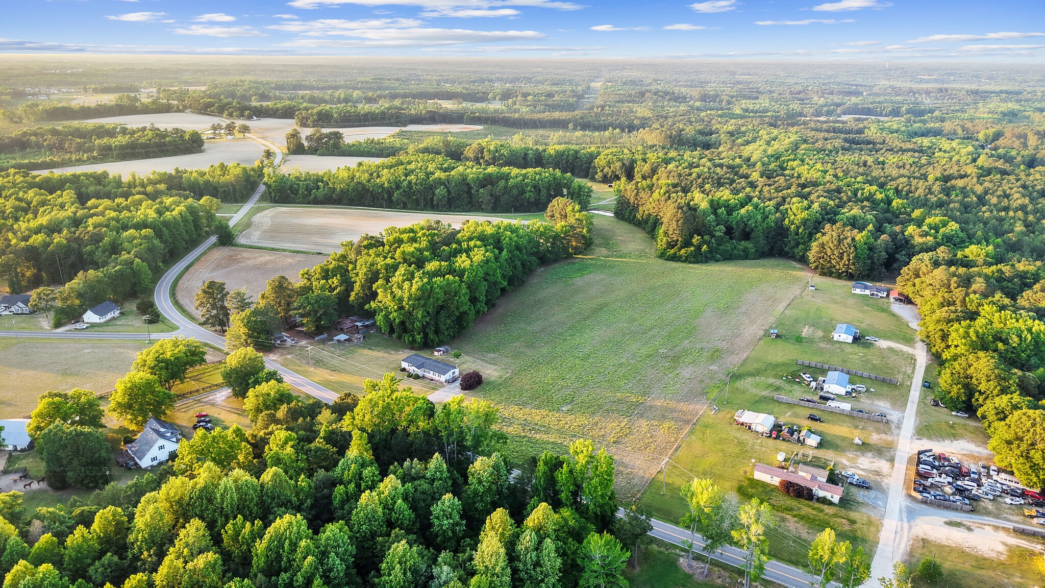 160 County Line Rd, Benson, NC for sale Aerial- Image 1 of 3