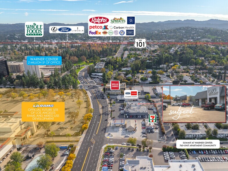 6021 Topanga Canyon Blvd, Woodland Hills, CA à louer - Aérien - Image 2 de 6