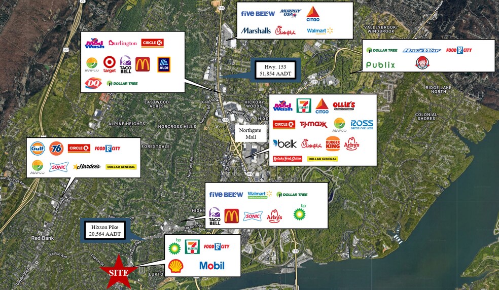 3405 Hixson Pike, Chattanooga, TN à louer - Photo du bâtiment - Image 2 de 2