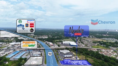 2212 Denny Ave, Pascagoula, MS - AÉRIEN  Vue de la carte