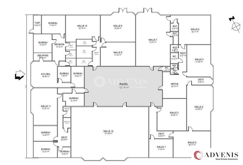 Bureau dans Mérignac à louer - Plan d’étage - Image 3 de 12