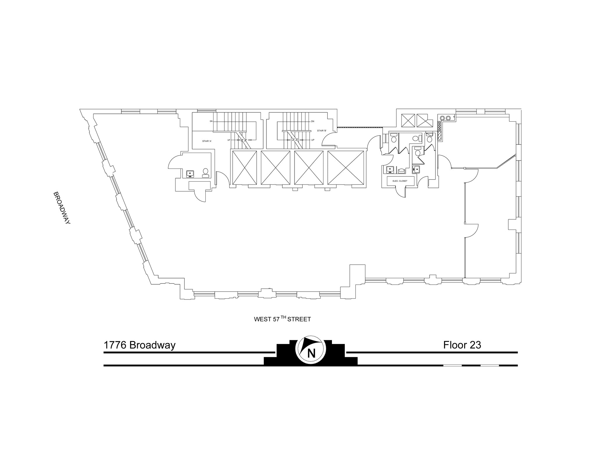 1776 Broadway, New York, NY for lease Floor Plan- Image 1 of 5