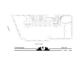 1776 Broadway, New York, NY for lease Floor Plan- Image 1 of 5