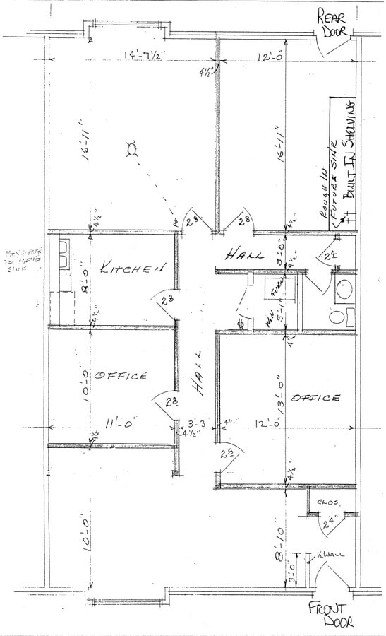 10835-10845 Bluegrass Pky, Louisville, KY 40299 - Unit 10839 - - Floor Plan - Image 1 of 6