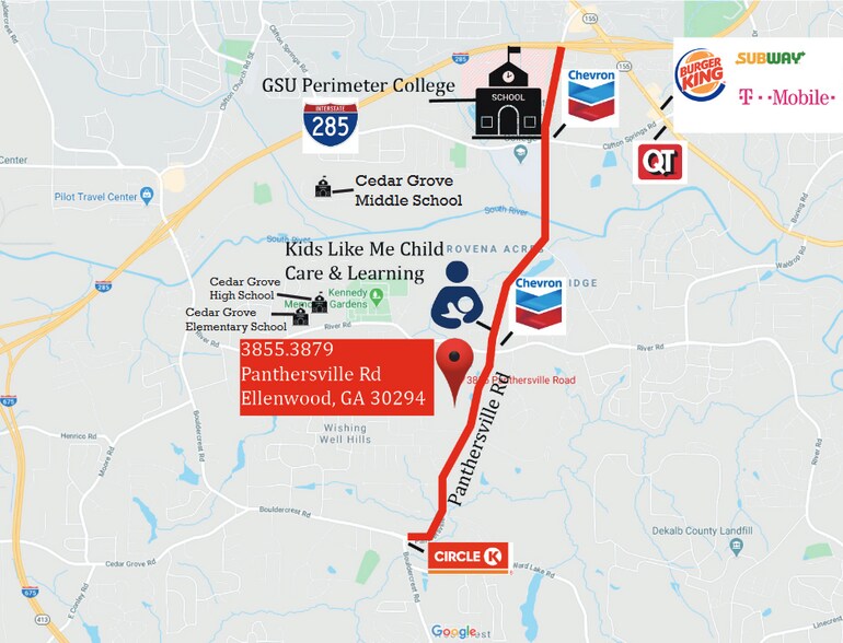 3855 Panthersville Rd, Ellenwood, GA à vendre - Photo du bâtiment - Image 2 de 2