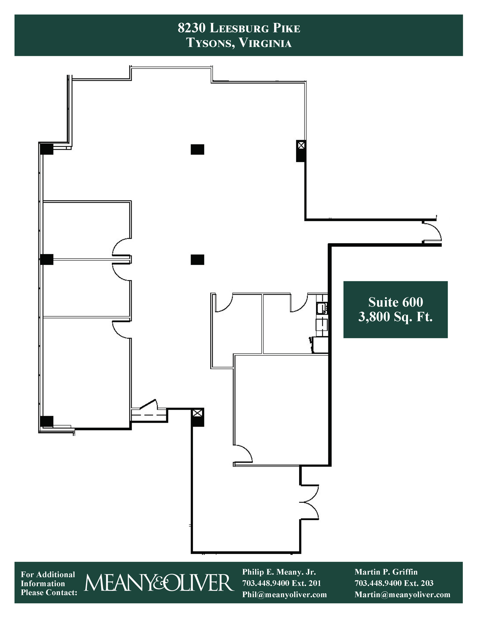 8230 Leesburg Pike, Vienna, VA for lease Floor Plan- Image 1 of 2