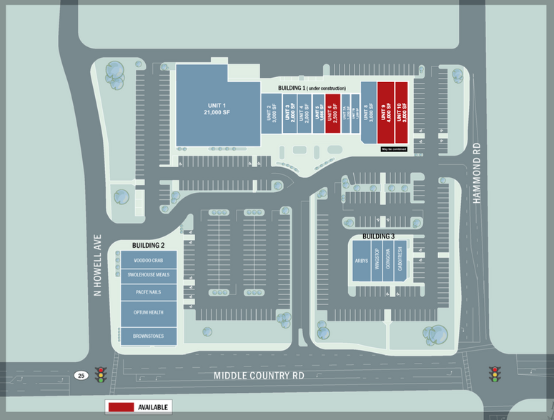 1707-1759 Middle Country Rd, Centereach, NY à louer - Plan de site - Image 3 de 19