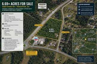 Plus de détails pour GA Hwy 124 & 1268 Evans Rd, Hoschton, GA - Terrain à vendre