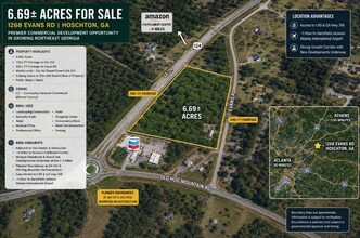 GA Hwy 124 & 1268 Evans Rd, Hoschton, GA - Aerial  map view - Image1