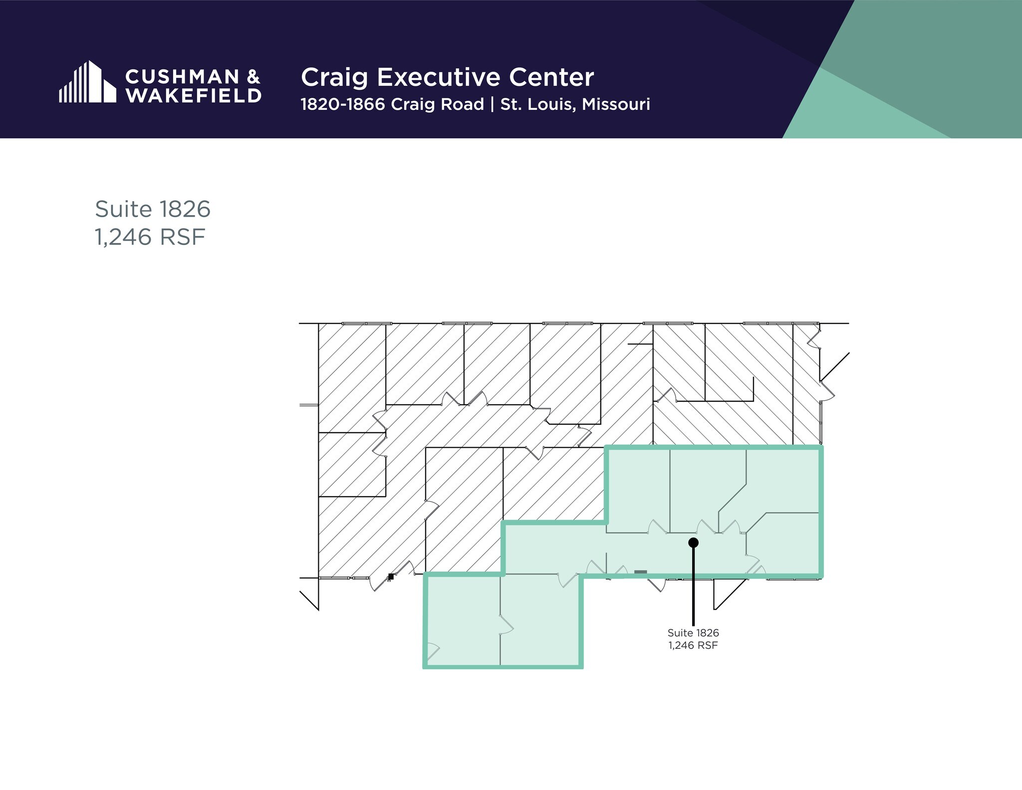 1820-1868 Craig Rd, Saint Louis, MO for lease Site Plan- Image 1 of 1