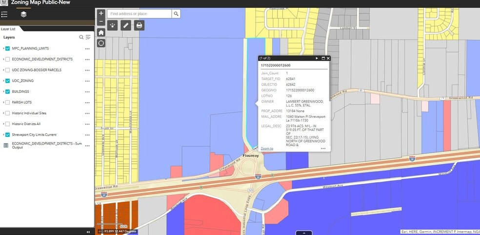 7240 Greenwood Rd, Shreveport, LA for sale - Plat Map - Image 3 of 6