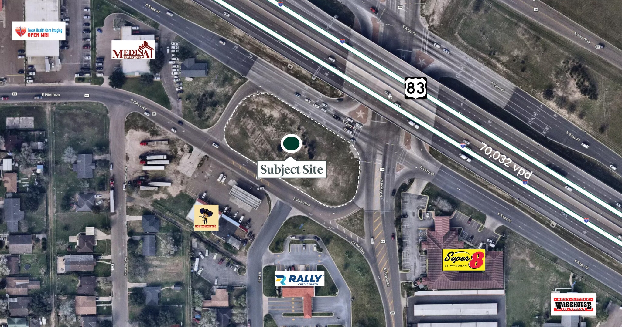 SWC US 83 & AIRPORT Blvd, Weslaco, TX à vendre Photo du bâtiment- Image 1 de 4