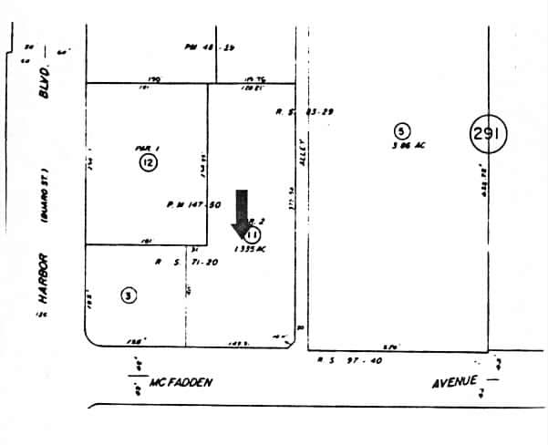 3701 W McFadden Ave, Santa Ana, CA à louer - Plan cadastral - Image 2 de 10