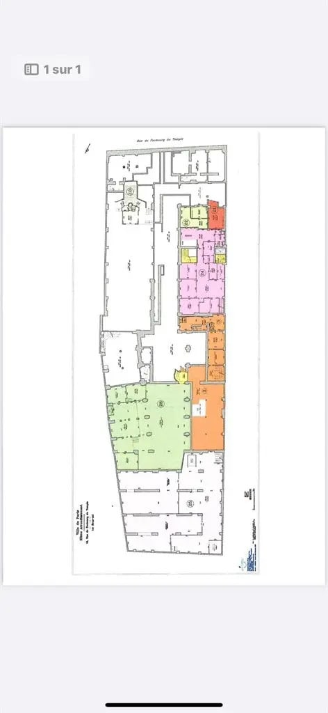 18/20 Rue Du Faubourg Du Temple, Paris à louer Plan d’étage- Image 1 de 5