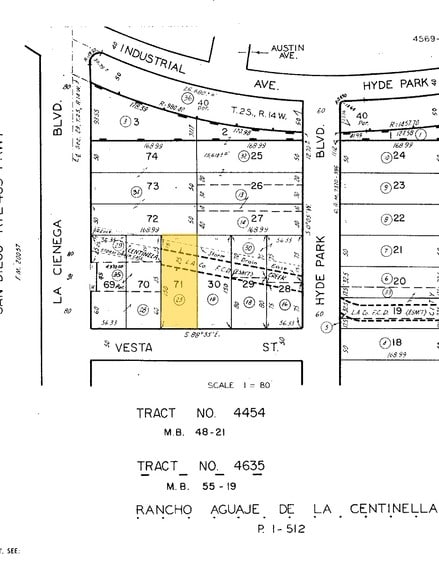 715 Vesta St, Inglewood, CA for sale - Plat Map - Image 2 of 2