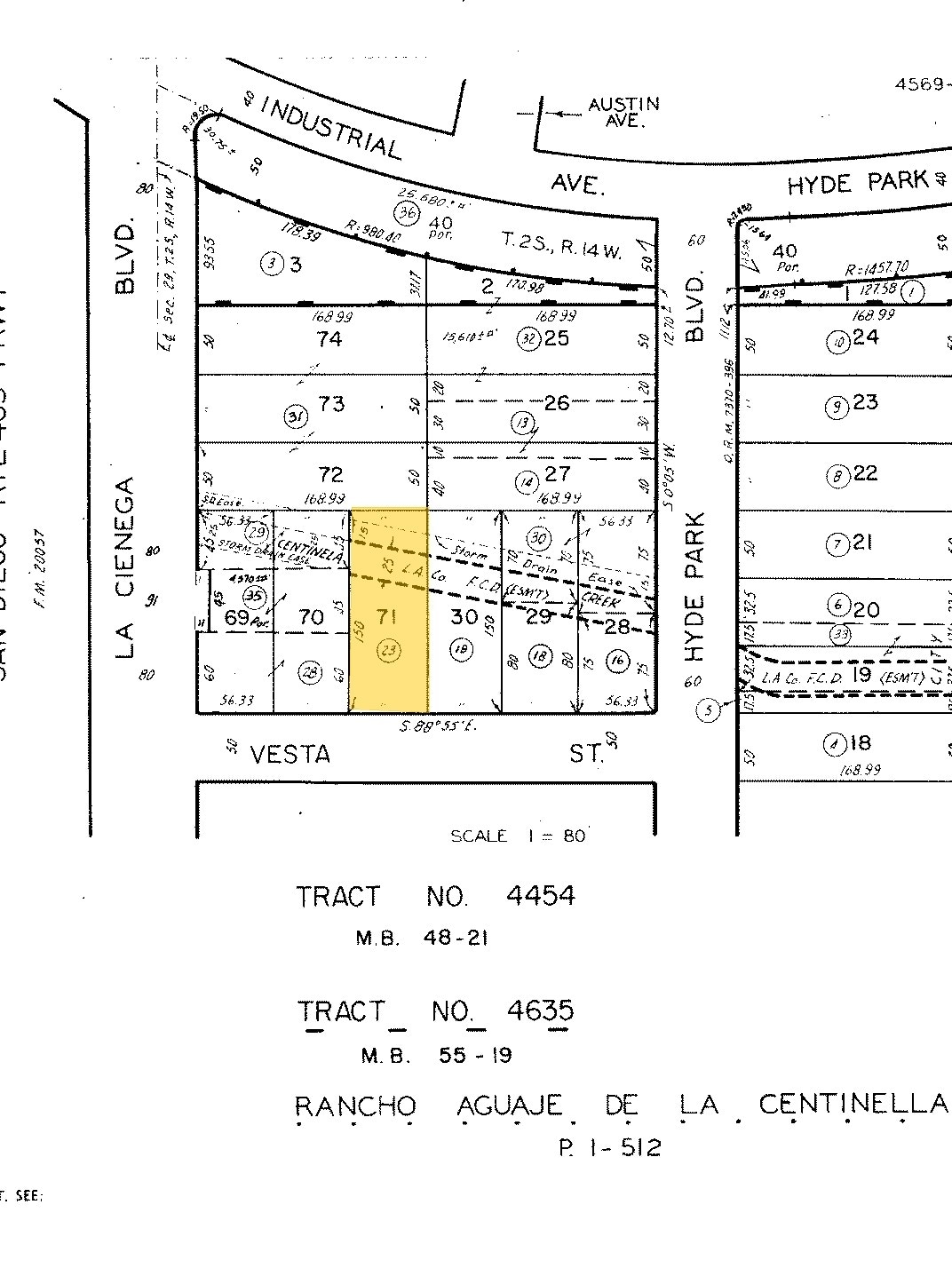 715 Vesta St, Inglewood, CA for lease Plat Map- Image 1 of 3