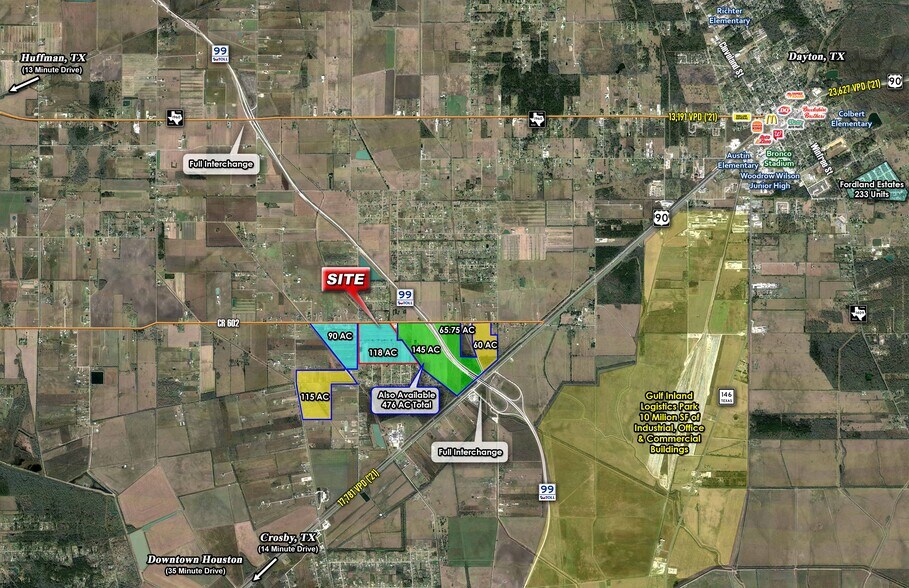 0 CR 603, Dayton, TX for sale - Aerial - Image 2 of 2