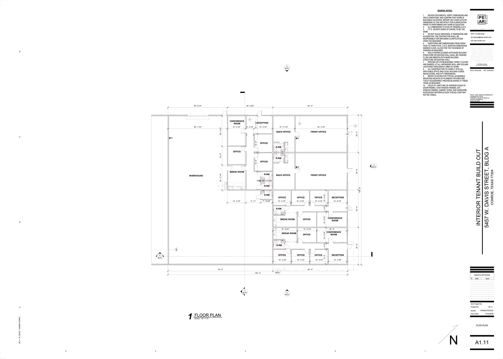 5457 W Davis St, Conroe, TX à louer Plan de site- Image 1 de 6