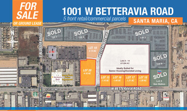 1001 W Betteravia Lot 20, Santa Maria, CA - Aérien  Vue de la carte