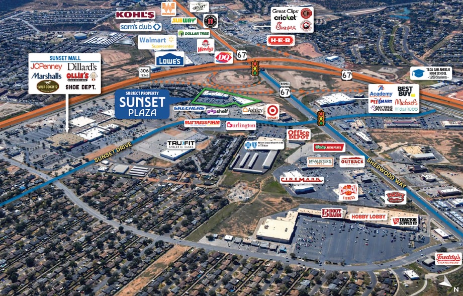 4157-4175 Sunset Dr, San Angelo, TX for sale - Building Photo - Image 3 of 5