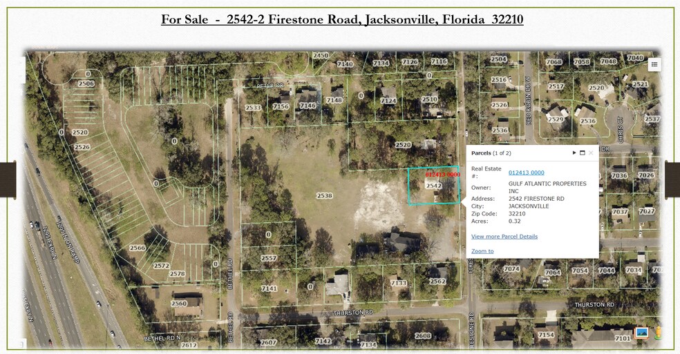2542-2 Firestone Rd, Jacksonville, FL à vendre - Photo du bâtiment - Image 1 de 1