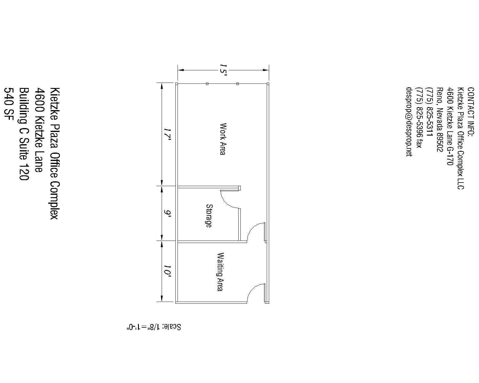 4600 Kietzke Ln, Reno, NV à louer Plan d  tage- Image 1 de 1