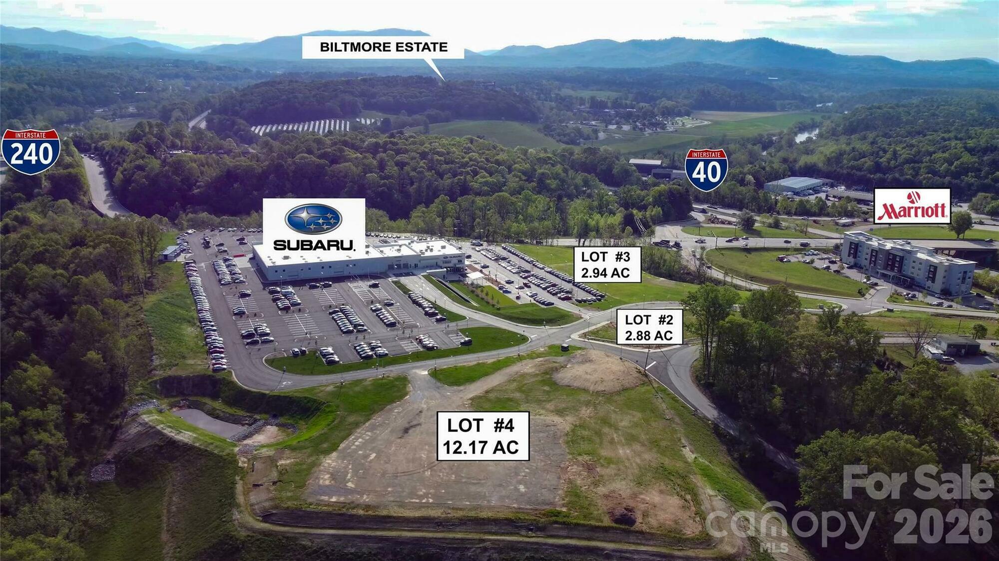 S Brevard Rd, Asheville, NC for sale Aerial- Image 1 of 7