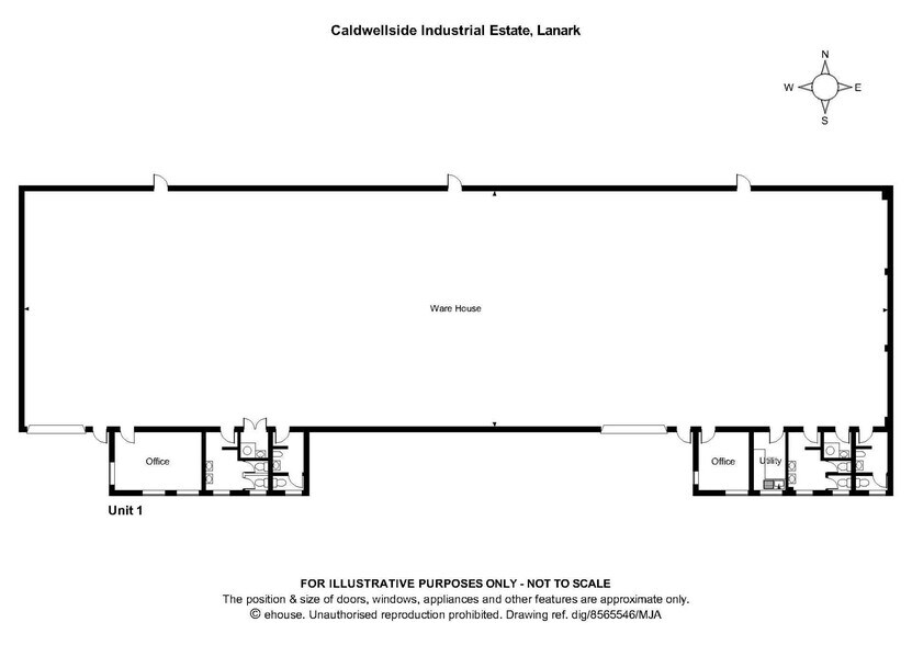 West Faulds Rd, Lanark à louer - Plan d’étage - Image 2 de 11