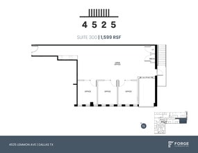4525 Lemmon Ave, Dallas, TX for lease Floor Plan- Image 1 of 1