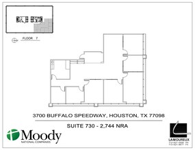 3700 Buffalo Speedway, Houston, TX for lease Floor Plan- Image 1 of 1