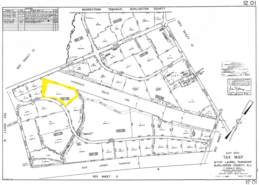 137 Gaither Dr, Mount Laurel, NJ à vendre - Plan cadastral - Image 2 de 2