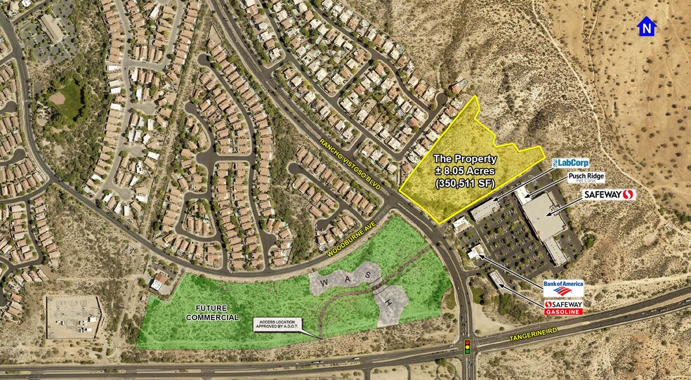 12176 N Rancho Vistoso Blvd, Oro Valley, AZ à vendre - Aérien - Image 3 de 15