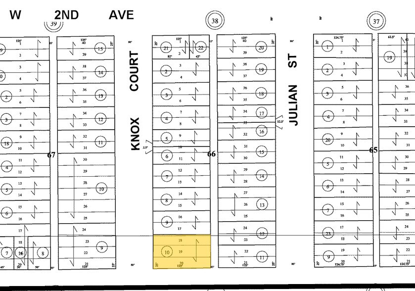 100 Knox Ct, Denver, CO à louer - Plan cadastral - Image 2 de 7