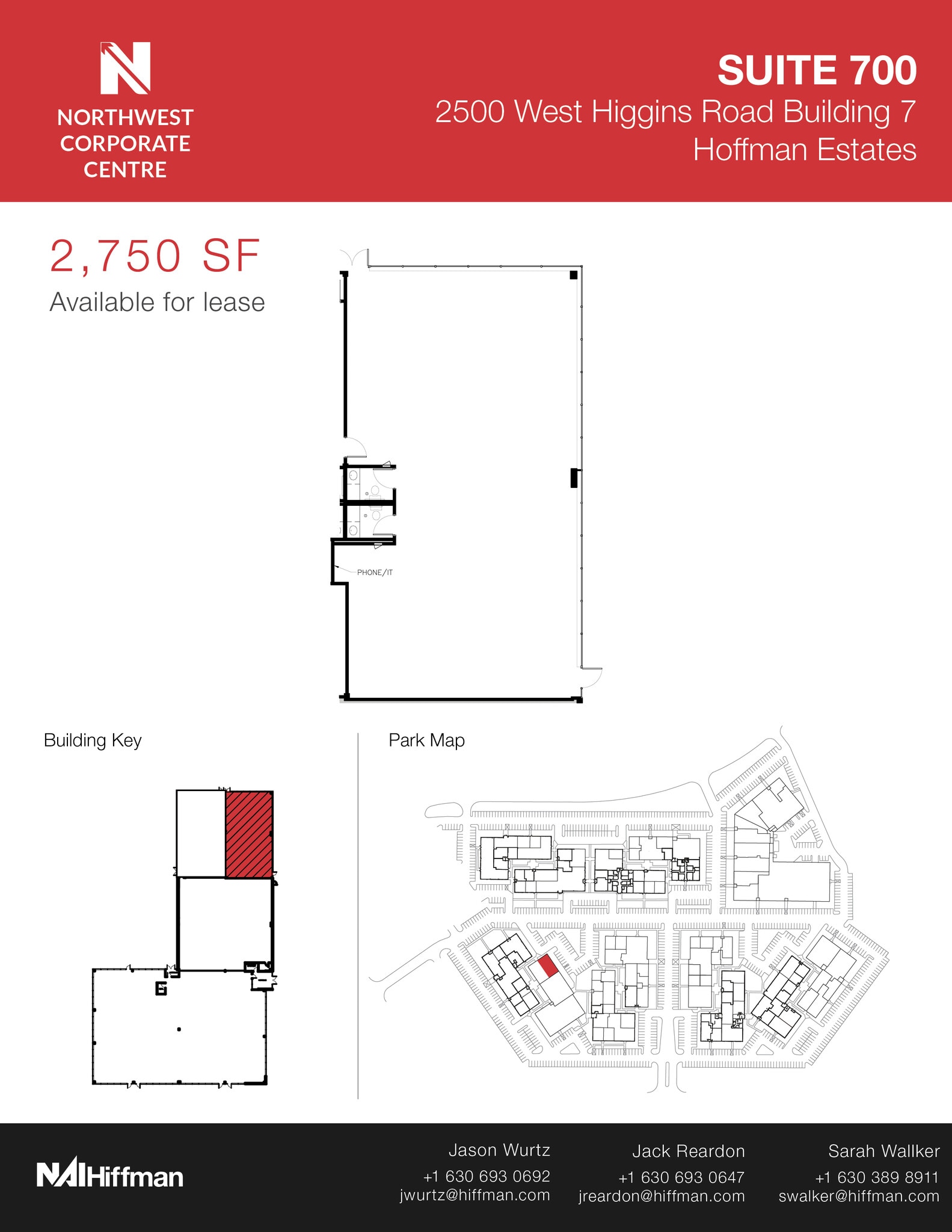 2500 W Higgins Rd, Hoffman Estates, IL for lease Floor Plan- Image 1 of 1